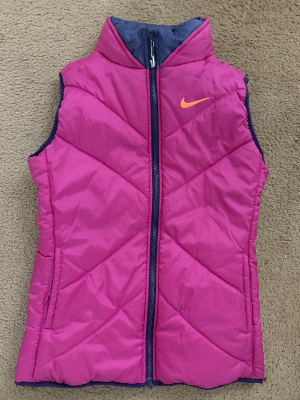 Girl Nike Vest - Reversible Pink and Blue - Sz M